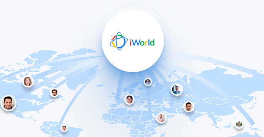 Компания iWorld изменила цвета своего логотипа
